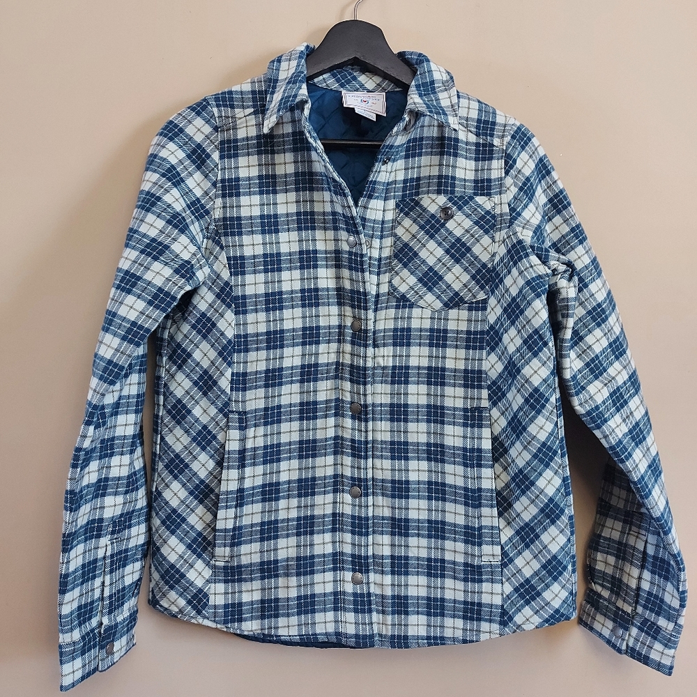 Obermeyer flannel quilted lining shirt jacket